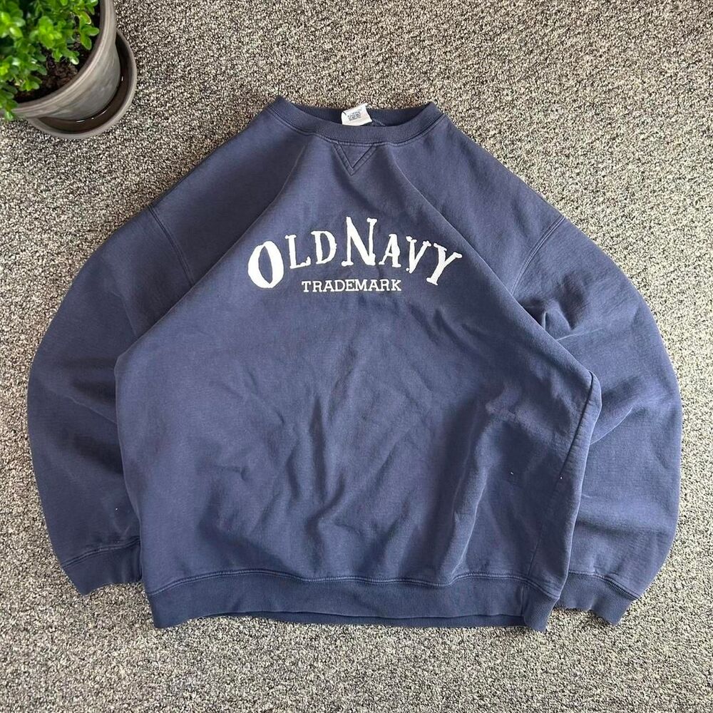 Old-navy Men's Navy and Blue Sweatshirt